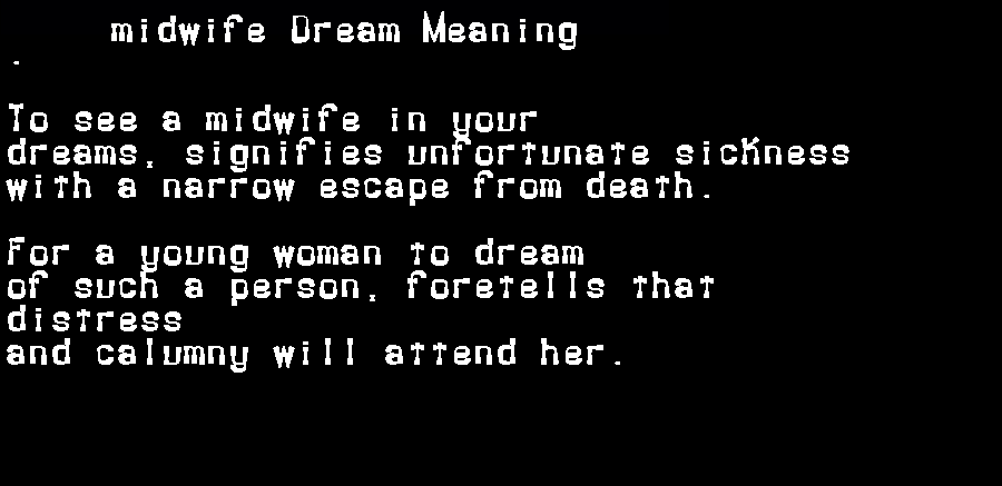 midwife dream meaning