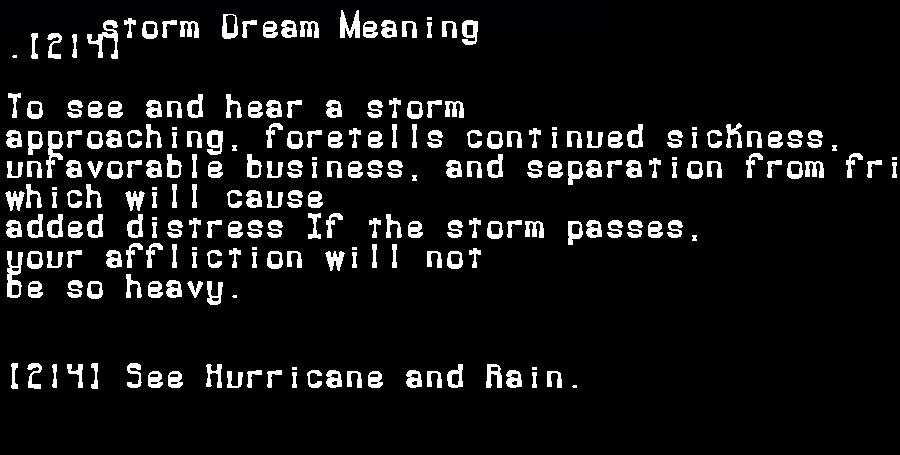 storm dream meaning